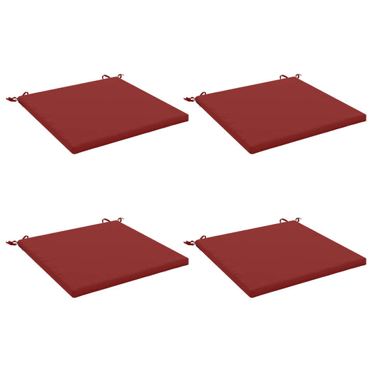4-Piece Seat Cushions SOEST 4 pcs 100% Polyester Wine Red