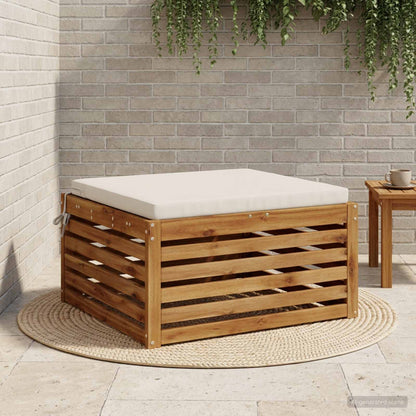 1-Piece Seat Cushion SOEST 100% Polyester White 60 x 60 x 5 cm