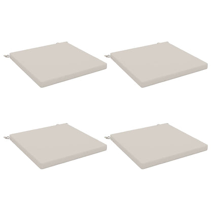 4-Piece Seat Cushions SOEST 4 pcs 100% Polyester White