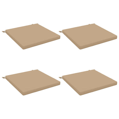 4-Piece Seat Cushions SOEST 4 pcs 100% Polyester Sand