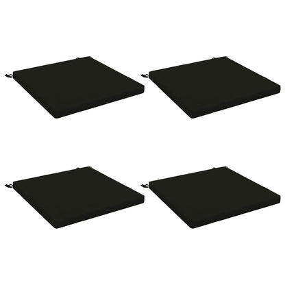 4-Piece Seat Cushions SOEST 4 pcs 100% Polyester Black