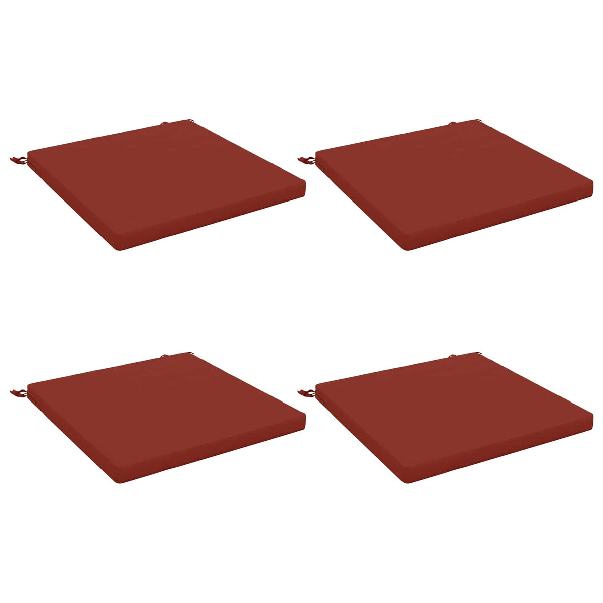 4-Piece Seat Cushions SOEST 4 pcs 100% Polyester Red