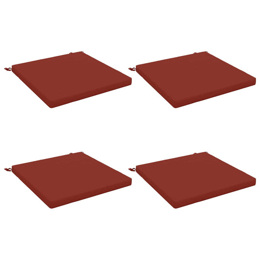 4-Piece Seat Cushions SOEST 4 pcs 100% Polyester Red