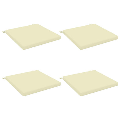 4-Piece Seat Cushions SOEST 4 pcs 100% Polyester Cream