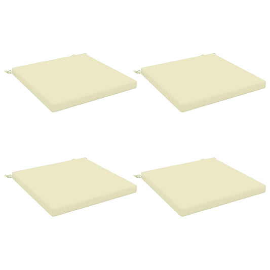 4-Piece Seat Cushions SOEST 4 pcs 100% Polyester Cream