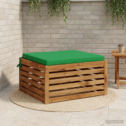 1-Piece Seat Cushion SOEST 100% Polyester Green 60 x 60 x 5 cm