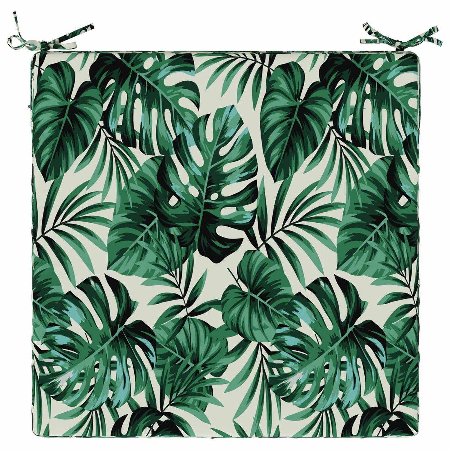 1-Piece Seat Cushion SOEST 100% Polyester Leaf Pattern