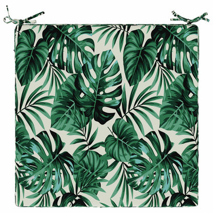 1-Piece Seat Cushion SOEST 100% Polyester Leaf Pattern