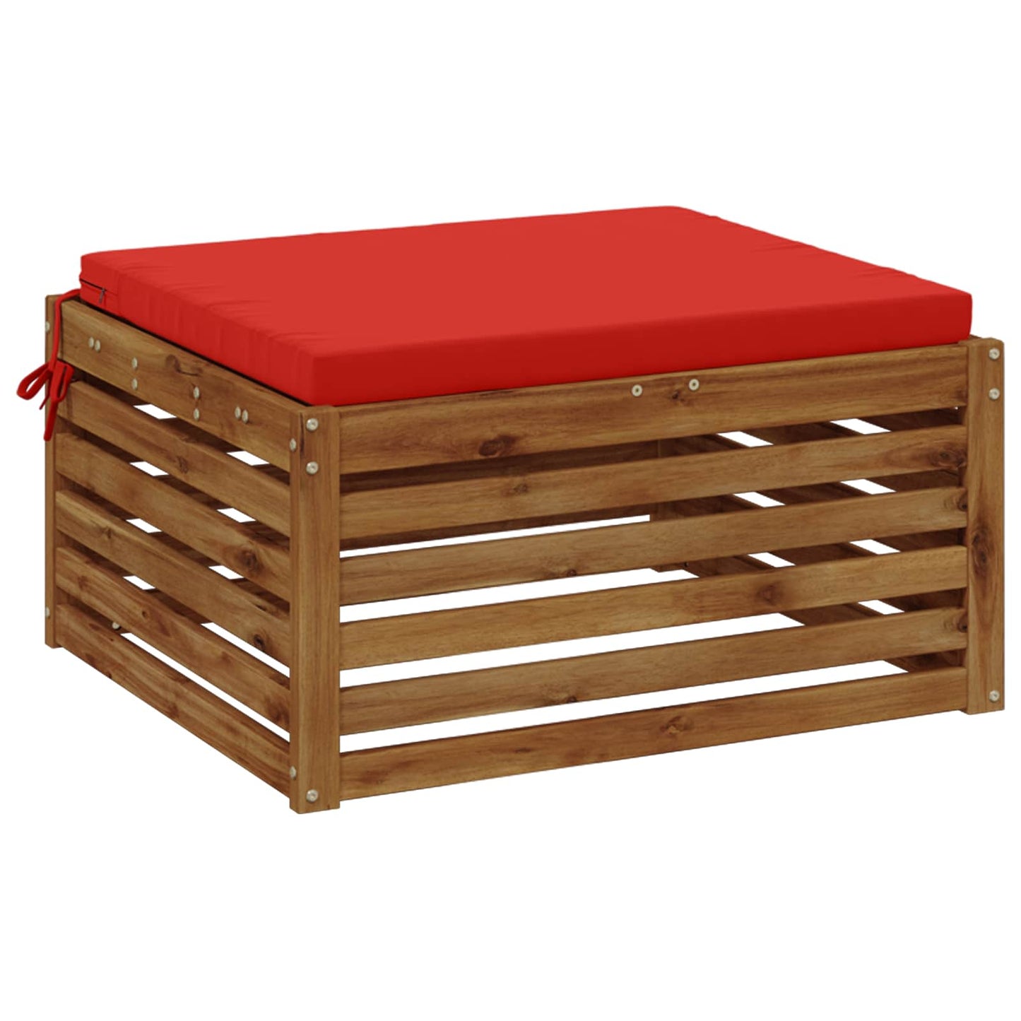 1-Piece Seat Cushion SOEST 100% Polyester Red 60 x 60 x 5 cm