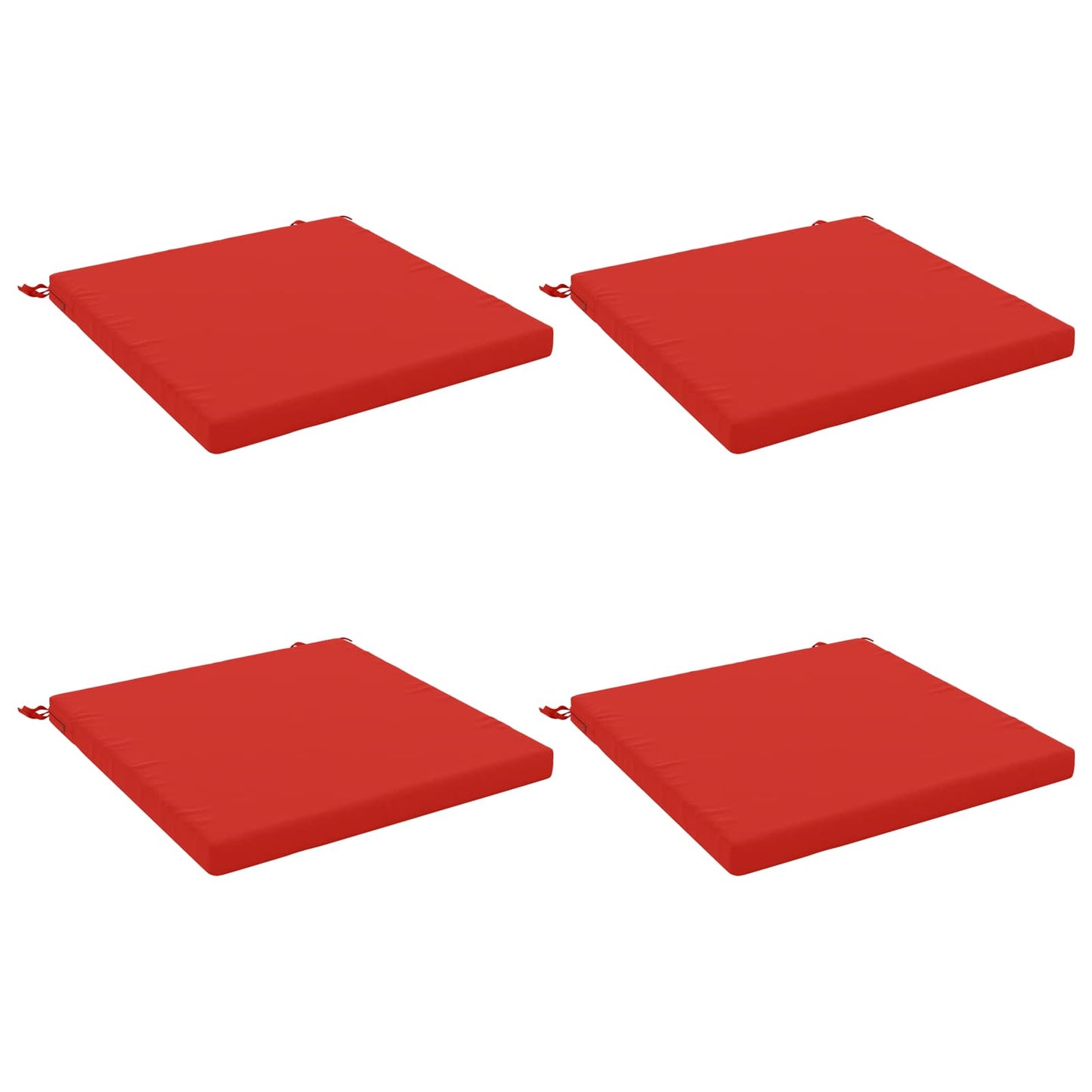 4-Piece Seat Cushions SOEST 4 pcs 100% Polyester Red