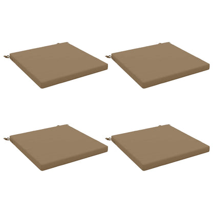 4-Piece Seat Cushions SOEST 4 pcs 100% Polyester Taupe