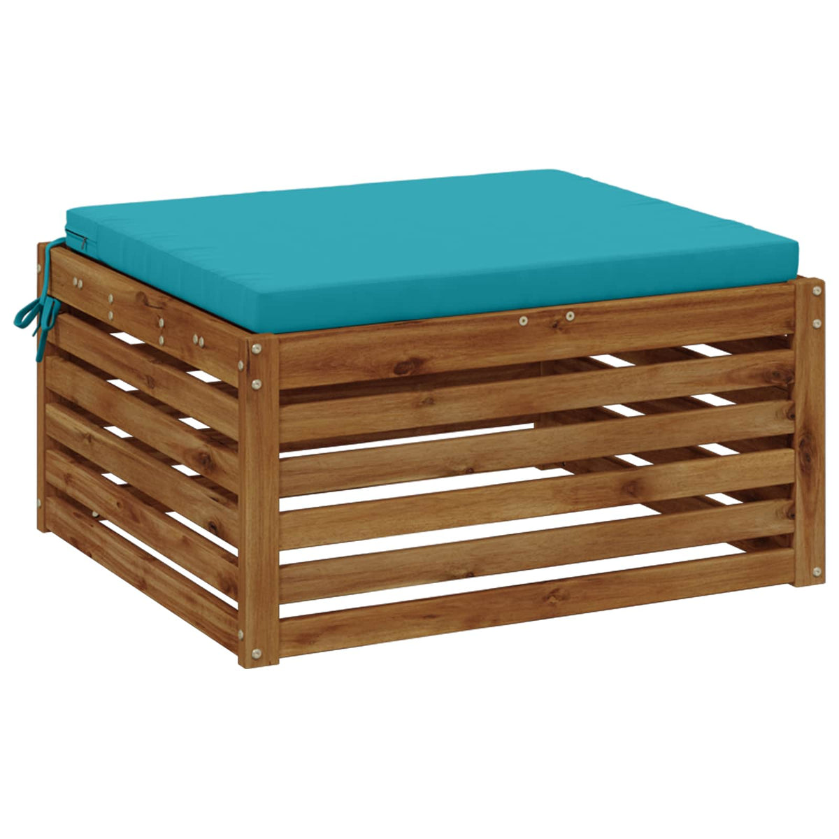 1-Piece Seat Cushion SOEST 100% Polyester Turquoise