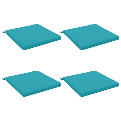 4-Piece Seat Cushions SOEST 4 pcs 100% Polyester Turquoise