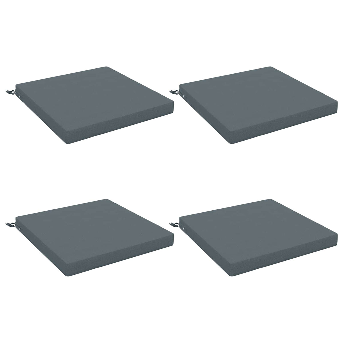 4-Piece Seat Cushions SOEST 4 pcs 100% Polyester Blue