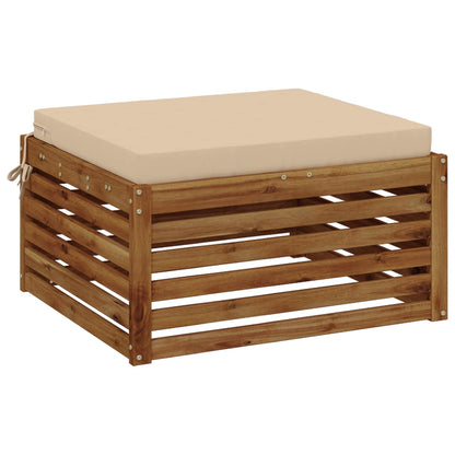 1-Piece Seat Cushion SOEST 100% Polyester Cream 60 x 60 x 7 cm