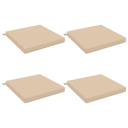 4-Piece Seat Cushions SOEST 4 pcs 100% Polyester Cream