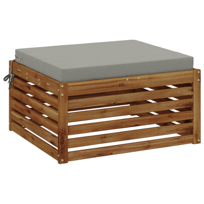 1-Piece Seat Cushion SOEST 100% Polyester Grey 60 x 60 x 7 cm
