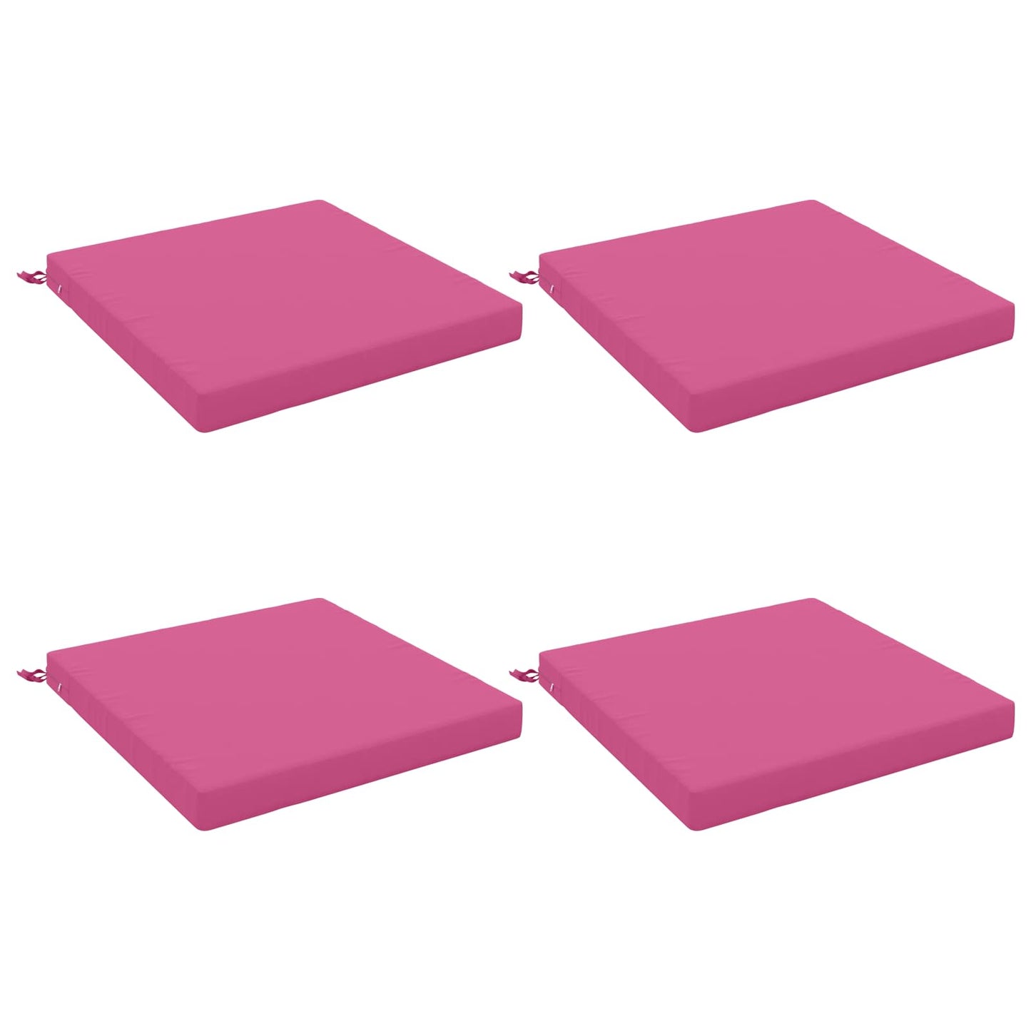 4-Piece Seat Cushions SOEST 4 pcs 100% Polyester Pink