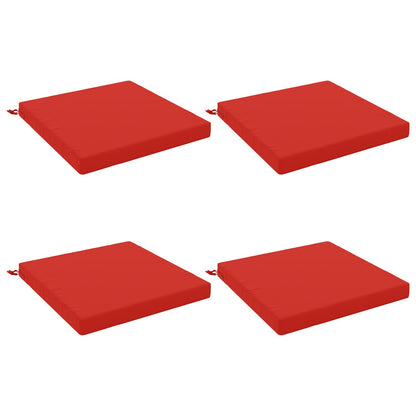 4-Piece Seat Cushions SOEST 4 pcs 100% Polyester Red