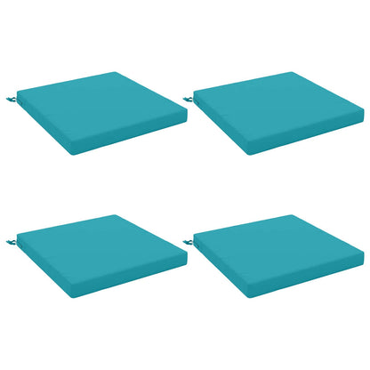 4-Piece Seat Cushions SOEST 4 pcs 100% Polyester Turquoise