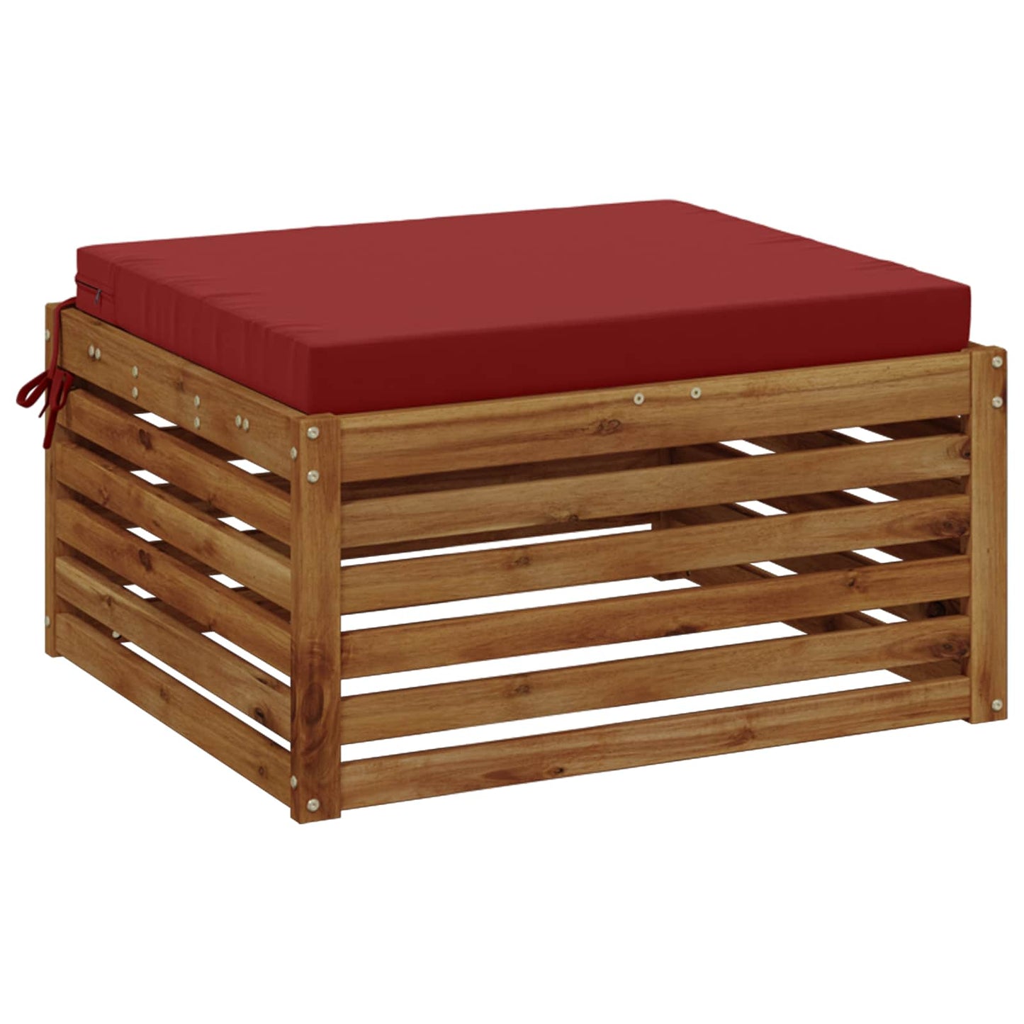 1-Piece Seat Cushion SOEST 100% Polyester Wine Red