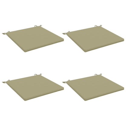 4-Piece Seat Cushions SOEST 4 pcs 100% Polyester Light Green