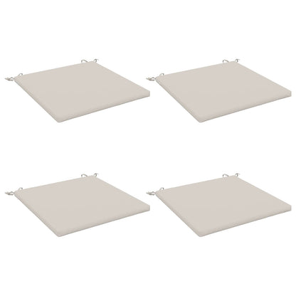 4-Piece Seat Cushions SOEST 4 pcs 100% Polyester White