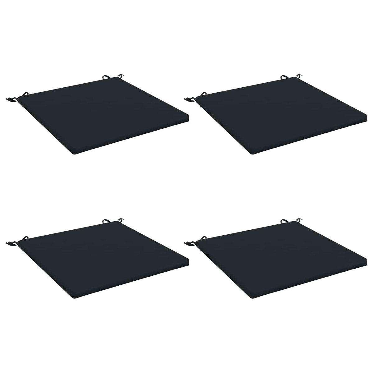 4-Piece Seat Cushions SOEST 4 pcs 100% Polyester Dark Blue