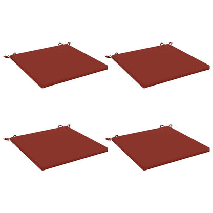 4-Piece Seat Cushions SOEST 4 pcs 100% Polyester Red