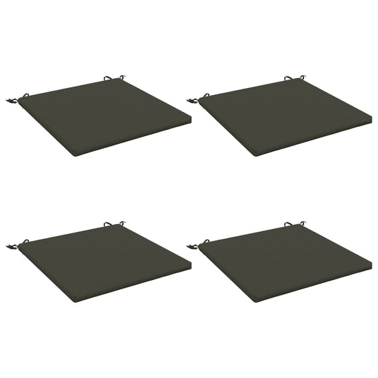 4-Piece Seat Cushions SOEST 4 pcs 100% Polyester Anthracite