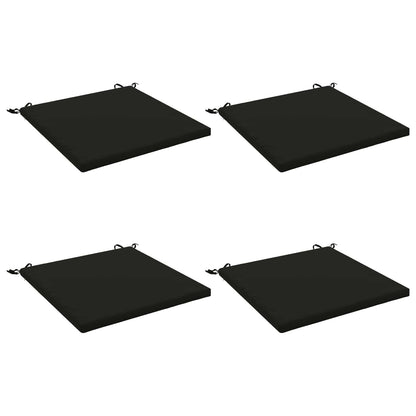 4-Piece Seat Cushions SOEST 4 pcs 100% Polyester Black