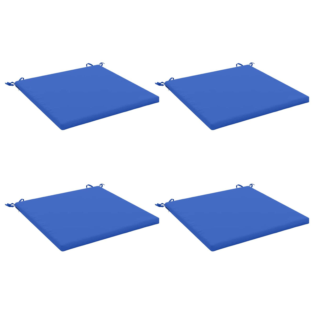 4-Piece Seat Cushions SOEST 4 pcs 100% Polyester Royal Blue