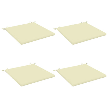 4-Piece Seat Cushions SOEST 4 pcs 100% Polyester Cream