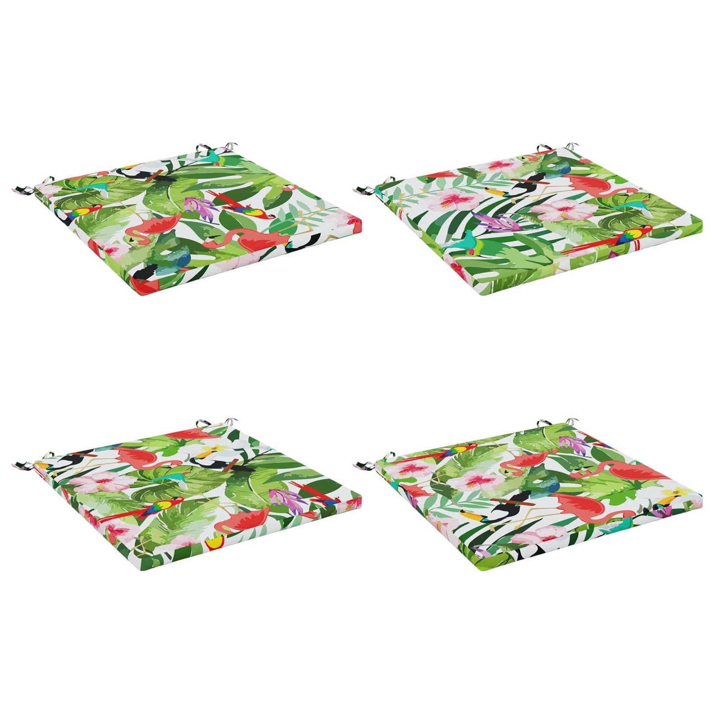4-Piece Seat Cushions SOEST 4 pcs 100% Polyester Multicolour