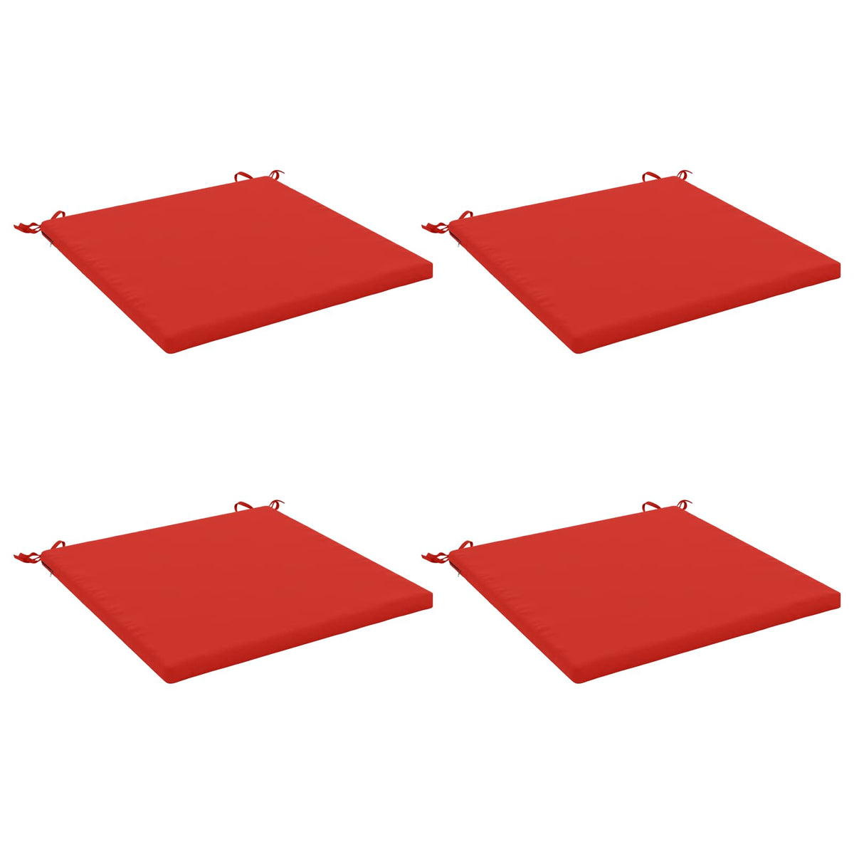 4-Piece Seat Cushions SOEST 4 pcs 100% Polyester Red