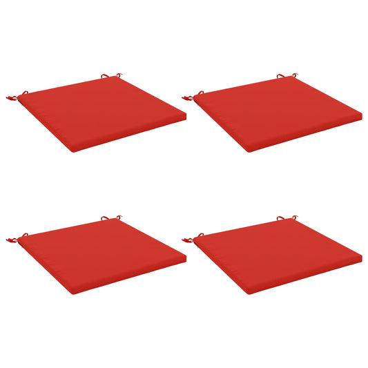 4-Piece Seat Cushions SOEST 4 pcs 100% Polyester Red