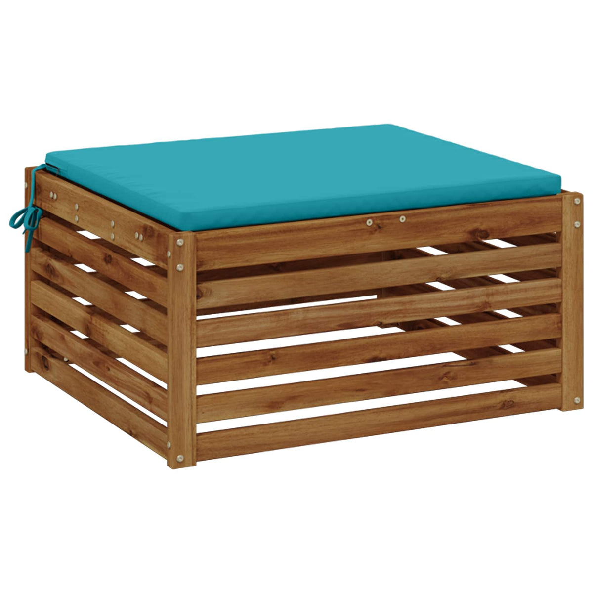 1-Piece Seat Cushion SOEST 100% Polyester Turquoise
