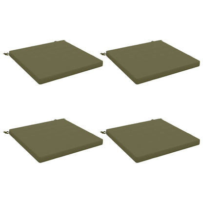 4-Piece Seat Cushions SOEST 4 pcs 100% Polyester Olive Green