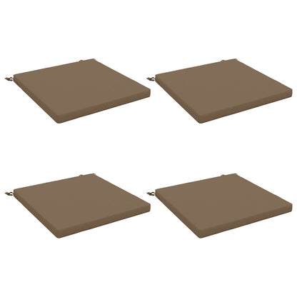 4-Piece Seat Cushions SOEST 4 pcs 100% Polyester Taupe