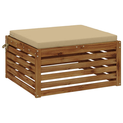 1-Piece Seat Cushion SOEST 100% Polyester Beige 70 x 70 x 5 cm