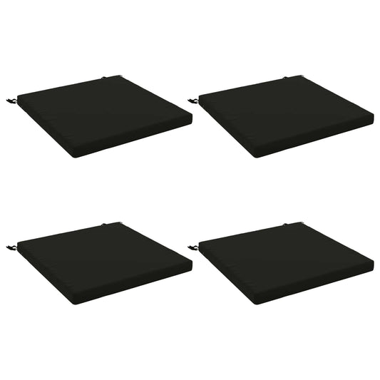 4-Piece Seat Cushions SOEST 4 pcs 100% Polyester Black