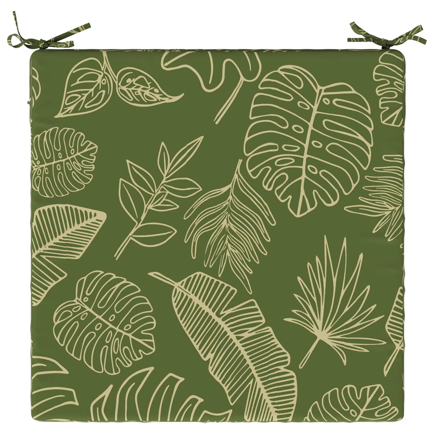 1-Piece Seat Cushion SOEST 100% Polyester Leaf Design