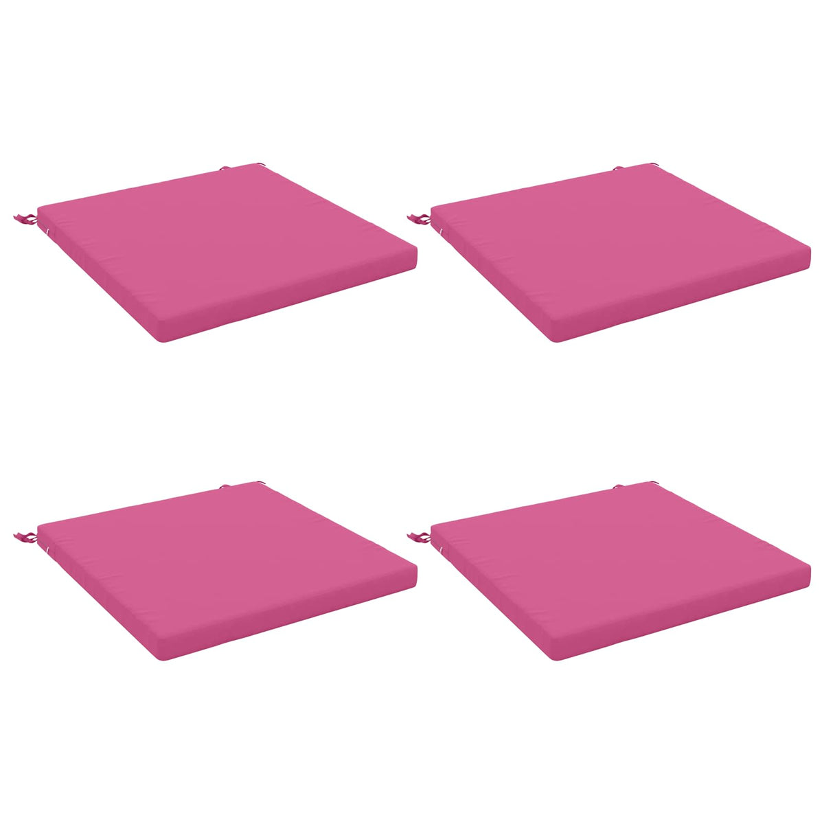 4-Piece Seat Cushions SOEST 4 pcs 100% Polyester Pink