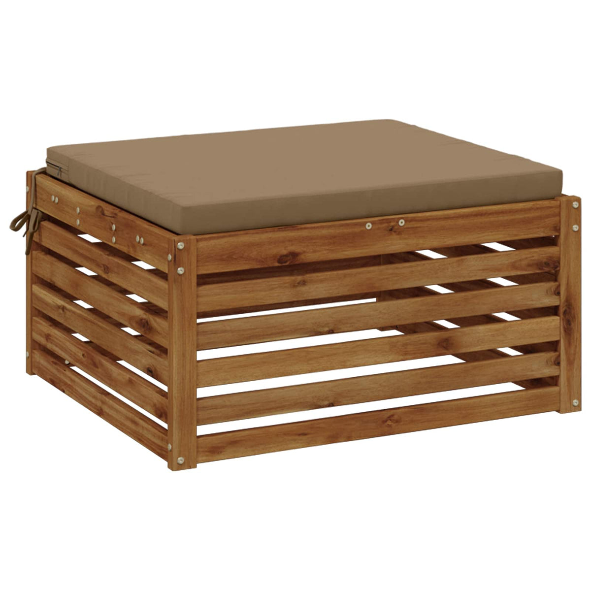 1-Piece Seat Cushion SOEST 100% Polyester Taupe 70 x 70 x 5 cm