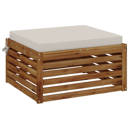 1-Piece Seat Cushion SOEST 100% Polyester White 70 x 70 x 7 cm