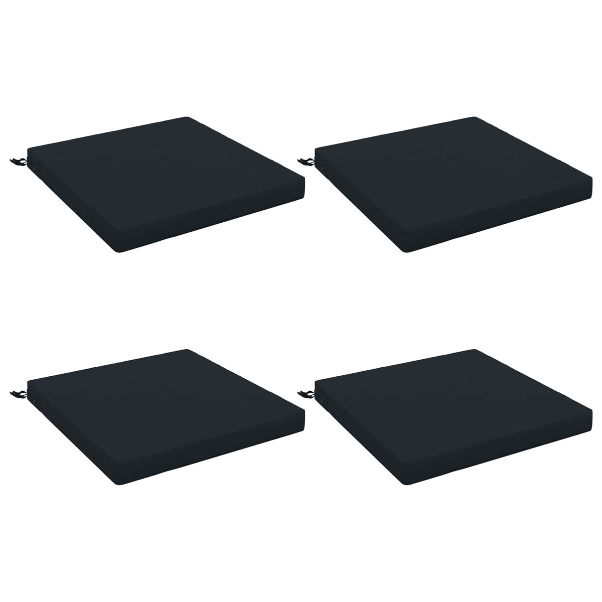 4-Piece Seat Cushions SOEST 4 pcs 100% Polyester Dark Blue