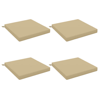 4-Piece Seat Cushions SOEST 4 pcs 100% Polyester Beige