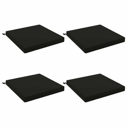 4-Piece Seat Cushions SOEST 4 pcs 100% Polyester Black