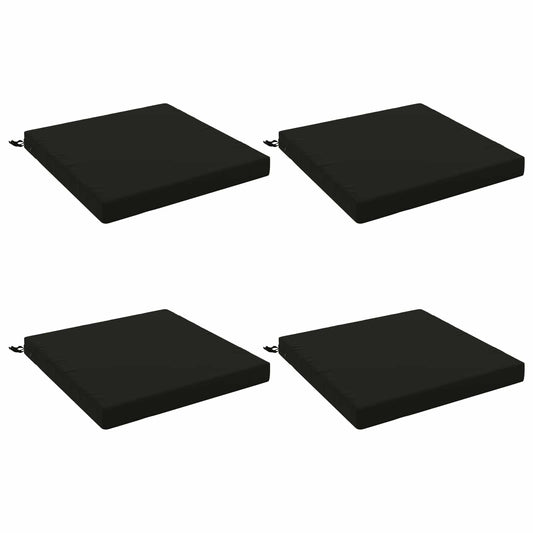 4-Piece Seat Cushions SOEST 4 pcs 100% Polyester Black