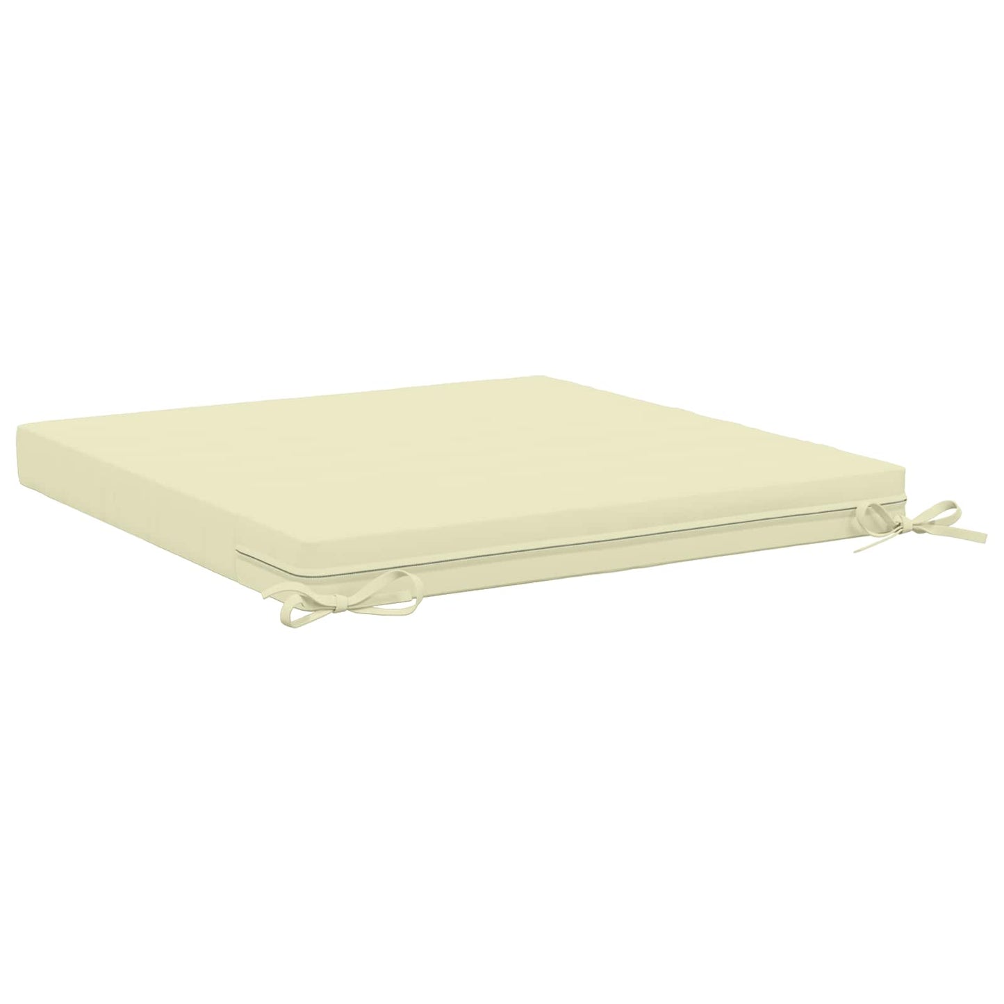 1-Piece Seat Cushion SOEST 100% Polyester Cream 70 x 70 x 7 cm